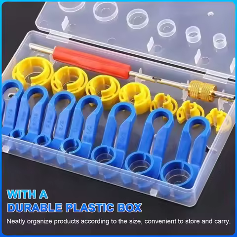 7/16pcs Auto Fuel Line Angled Disconnect Set Tool Remove Fuel Line Replacement Tool Air-conditioning