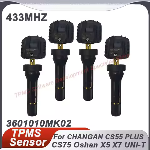 1/4PCS TPMS Tire Pressure Sensor For CHANGAN CS75 CS55 PLUS UNI-K UNI-T Deepal S7 Oshan X5 X7 433MHZ