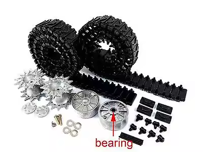 Mato 1/16 Sherman T74 Metal Tracks Wheels Set For Mato M4A3(75)W and HengLong Sherman RC Tank MT151 