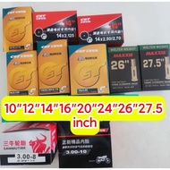 10"12"14"16"20"24"26"27.5"3.00-8"3.00-10" bicycle ebike pma escooter tire inner tube bicycle ebike t