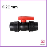 วาล์วเชื่อมต่อท่อน้ํา PE 20mm 25mm อุปกรณ์ท่อ ball valve