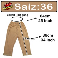 Inner Pants Muslimah/Kain Dalam Jenis Seluar/Petticoat Cotton/Hitam/Coklat/Inner Seluar Wanita(READY