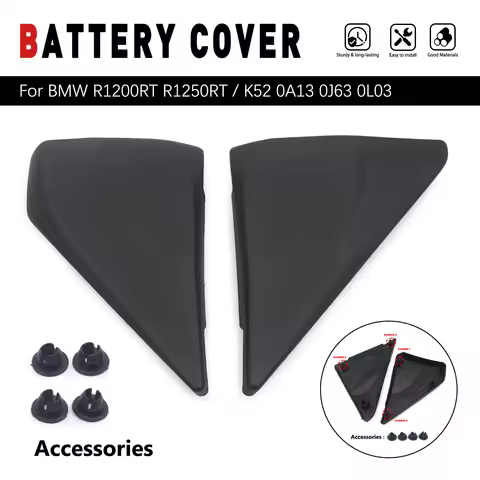 Motorcycle For BMW R1200RT R1250RT K52 0A13 0J63 0L03 Battery Trim Cover Side Body Panel ABS Plastic