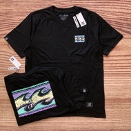 Kaos Billabong Hitam P295 Baju T-shirt Distro Pria Keren Oblong Surfing Terbaru Katun Premium High