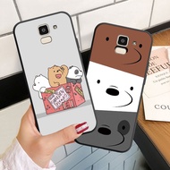 Casing For Samsung Galaxy J4+ J6+ J4 J6 Plus J2 Pro J8 2018 Soft Silicoen Phone Case Cover Three Naked Bears