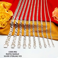 925 STERLING BANGLE SILVER NECKLACE(RANTAI BANGLE)