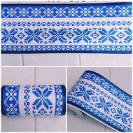 Wall border lis border sticker biru