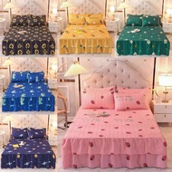 [READY STOK] CADAR BEROPOL VIRAL ANTI KEDUT Fitted Bedsheet FREE 2PCS PILLOW CASE Mattress Cover Cotton Sarung Bantal