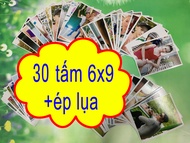 in ảnh 6x9 + ep lụa giá 1.5k 1 tấm (combo 30 tấm 40 tấm 50 tấm) mua trên 70 tấm được tặng thêm album