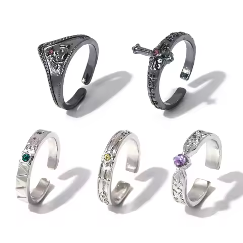 Brdwn HUNTER Feitan Poutoo Chrollo Lucilfer Kurapika GON FREECSS Killua Zoldyck Cosplay Rings