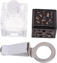 ORFOFE 2 Pack Car Clip Perfume Bottle 8ml Rotating Holder No Perfume Included Easy Install for Decor