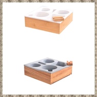 (RSDF) Car Cup Holder Removable Couch Drink Holder Couch Organizer Handy Couch Tray Wooden Bed Cup H