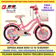 Sepeda Anak Perempuan Mini 12 16 18 BNB Bunny Kelinci Lucu Murah