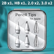 Pencil Tip For Apple Pencil Nib 3/6 Pcs Double Layer 2B HB Thin Soft Hard Replacements Tip For Apple