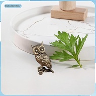 [mojotorw7] Brass Owl Figurine, Home Decoration, Ideal Gift, Delicate Craftsmanship, Compact Yet Stu