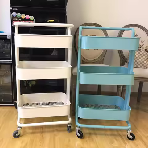 Cosmetic Wheels Cleaning Tool Trolly Beauty Stainless Steel Trolley Drinks Cart Salon Medical Werkze