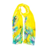 San Marco Feather Printed Scarf