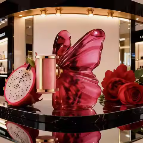 LA Bom. b.A 2.7oz female perfume, fresh flower and fruit fragrance, dragon fruit integration, unique