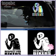 TOP New Car Sticker Automobile Decoration Reflective  Auto Decal Motorcycle Styling Waterproof Motor Accessories Bicycle Protection 3D Respect white/black/multicolor
