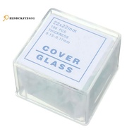 100pcs Transparent Slides Coverslips Coverslides 22x22mm For Microscope