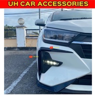 PERODUA AXIA 2023 2024 FRONT BUMPER CANARD GLOSSY BLACK NO TAPE