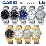 HOT ； Casio นาฬิกาข้อมือผู้ชาย สายสแตนเลส รุ่น MTP-V004 ของแท้ประกันศูนย์ CMG