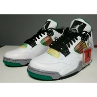 Manufacturer Supply  Air Jordan 4 Retro White Lucid Green Rasta Cement Breathable Aj4 Basketball Sho