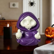 Halloween Ghost Figurine - Spooky Resin Pen Holder Statue, Cute Decor for Halloween Decorations Indo