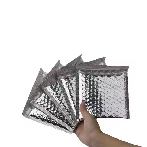 10pcs small Silver Bubble Mailer Envelope Waterproof Courier Bag Padded Bubble Envelope Shipping Pac