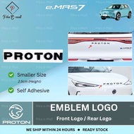 NEW Proton e.MAS 7 Rear Front Car Emblem Logo Sticker Proton emas 7 Accessories Mas 7
