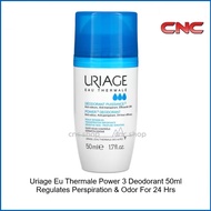 [Exp 10/2026] Uriage Eau Thermale Power 3 Roll-on Deodorant 50ml Regulates Perspiration &amp; Odor For 24 Hrs All Skin Type
