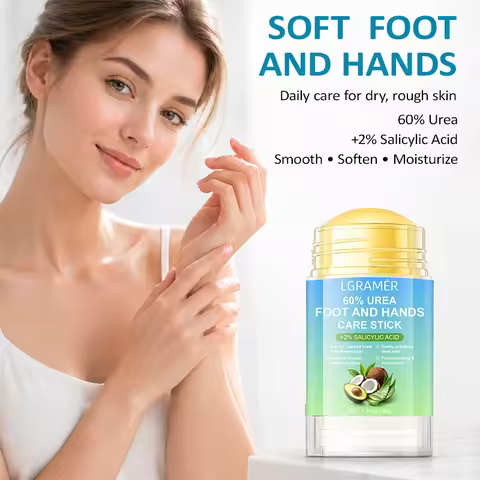 60% Urea Foot and Hand Care Cream Stick + 2% Salicylic Acid Deep Hydrating Fast-absorbing Moisturizi