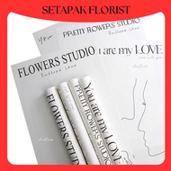 (20PCS) INS MINIMALIST Waterproof Flower Wrapping Paper Bouquet Gift Florist Wrapper Kertas Pembalut