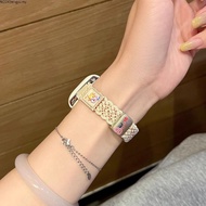 Suitable for iwatc h Strap Lace Strawberry Bear Applewatch Apple Watch S11S10s9 Nylon Braided