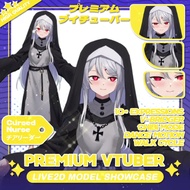 VTuber Model | Dark Nun | Ready to Use | Live2D Model | Cursed Nurse