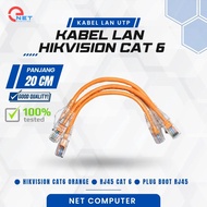 Cat6 Lan Cable Cat6 UTP Cable Rj45 Cat6 Hikvision Support Gigabit and Poe - 20CM/25CM/30CM