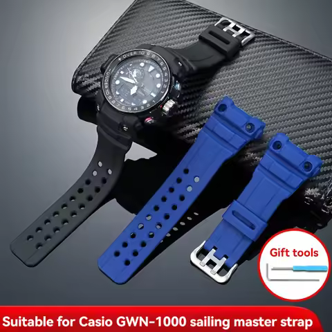 Special Resin Silicone Watch Strap Waterproof Outdoor Band For Casio G-SHOCK 5371 GWN-1000B GWN-1000
