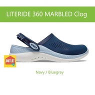 Crocs LiteRide 360° Marbled สินค้ามาพรอนกลอ่งCrocs [ซื้อรองเท้า1คู่+แถมตุ๊กตาฟรี 2ชิน](มีJibitz Lite &amp; Ride พร้อม)รองเท้าหัวโต รองเท้ารัดส้น รุ่นใหม่ล่าสุด