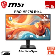 MSI PRO MP275 E14L 27" IPS FHD/144HZ/1MS/VGA+HDMI 2.0+DP/BUILT-IN SPEAKER MONITOR