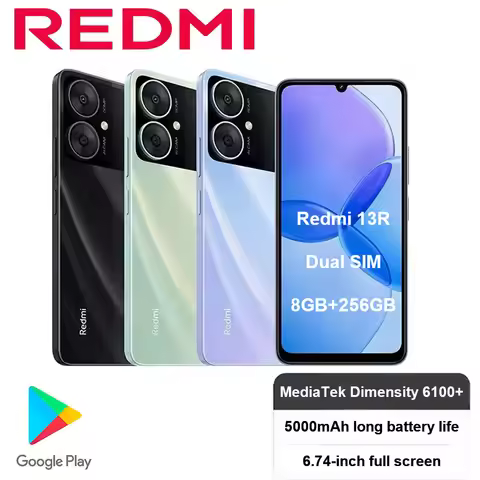 NEW Redmi13R International Version 8GB+256GB Expandable SD Card 3.5mm Headphone Jack MIUI14 Android1