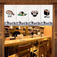 Japanese Sushi Shop Short Curtain Izakaya Restaurant Curtain Japanese Bar Decoration Half Curtain Cl