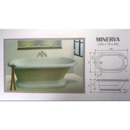 KING SANITARY BATHTUB STANDING MARBLE MARBEL MINERVA 160x79x45