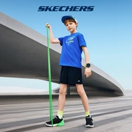 Skechers สเก็ตเชอร์ส ชุดเสื้อยืดและกางเกงเด็ก KIDUNI Set Apparel - P225K018-007G