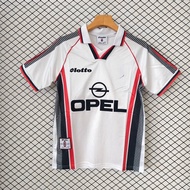 96-97 AA Away White Retro Short-Sleeve High-Quality Football Jersey S-XXL