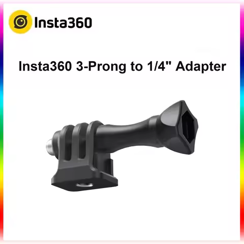 Insta360 3-Prong to 1/4" Adapter Stainless Steel Adjustable Connector For Insta 360 X5 Ace Pro 2 ONE