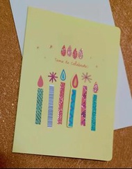 全新現貨 彩色蠟燭 光亮  微立體 禮物卡 邀請卡、生日卡片 台灣製