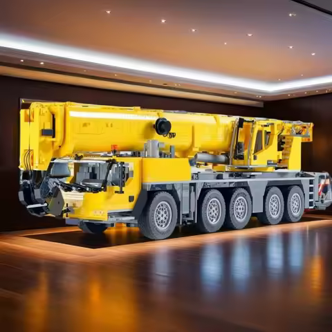 4599PCS MOC Technology Liebherr Ltm 5 1 Model DIY Creative Assembly Building Blocks Display Birthday