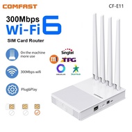 Comfast WiFi6 Sim Card Router Portable 4G LTE Router【SIMBA/TPG/GOMO/EIGHT】Plug and Play With SIM Car