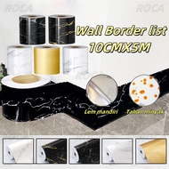 10CM*5M Wallpaper Sticker Border List Wall Sticker Ceramic Border Strip Sticker Floor Decoration Cer