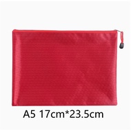 A5 Red Stationery Bag Football Pattern Waterproof Storage Bag Zipper Bag pvc A5 Folder